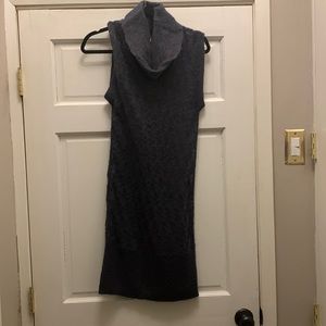 Great wool loose wave sweater tunic in blue gray